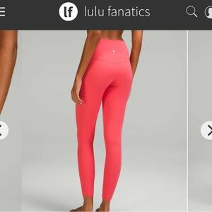 Lululemon Align HR Pant 28" Pale Raspberry Size 0